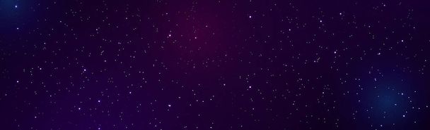 Bello sfondo stellato cielo nero e blu con comete volanti - Vettoriali, immagini