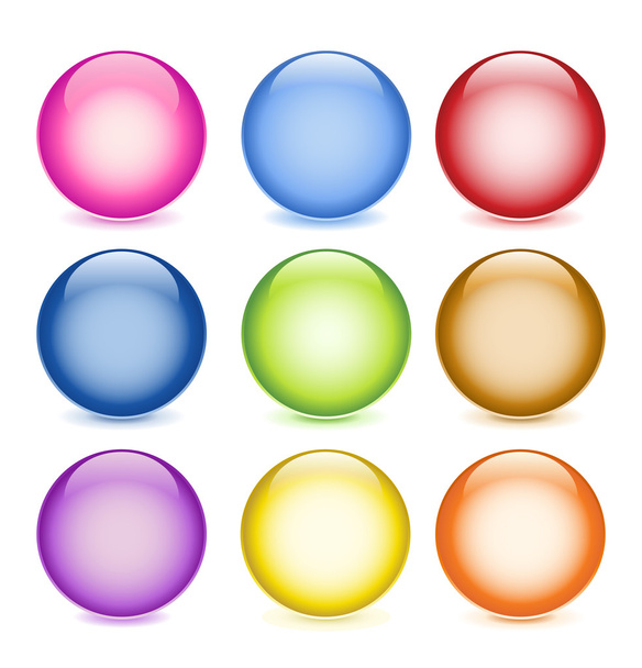 Glossy balls - Vector, Image