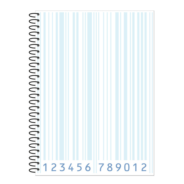 Sheet with bar-code - Vektor, obrázek