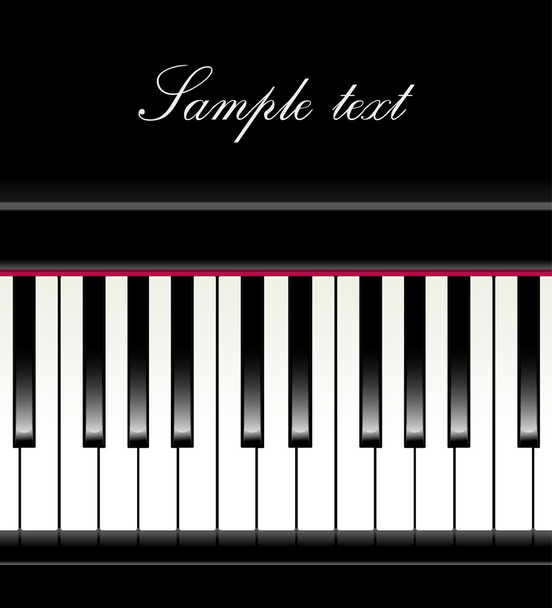 Piano background - Vector, imagen