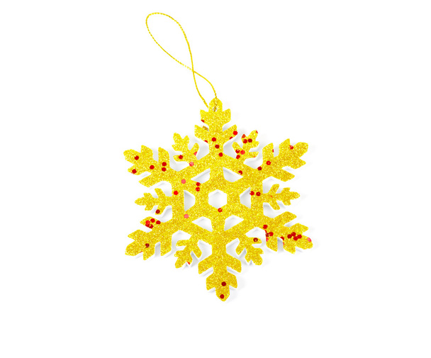Christmas tree decoration star isolated on white background - 写真・画像