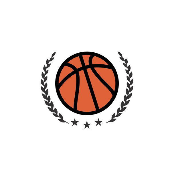 Логотип и векторная иконка победителя соревнований по баскетболу
 - Вектор,изображение