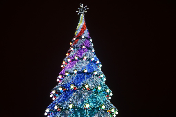 Díszített karácsonyfa - Fotó, kép