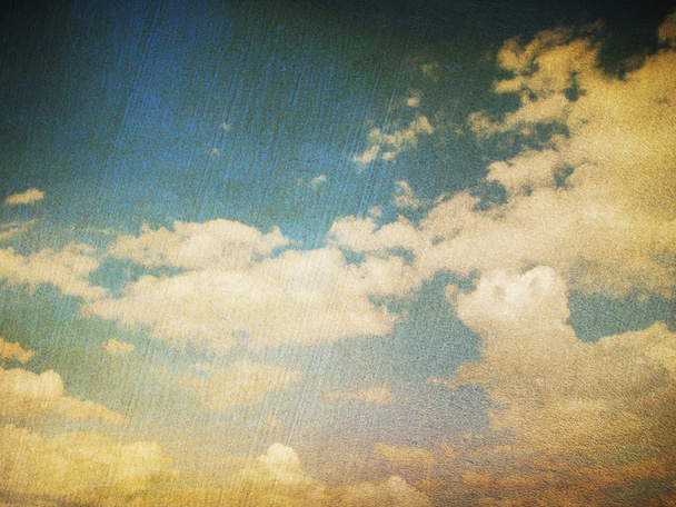 retro kuva pilvinen taivas - Valokuva, kuva