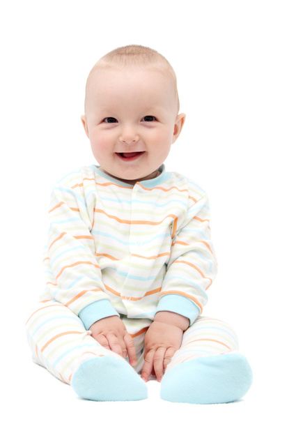 Belo bebê rindo
 - Fotografia, imagem