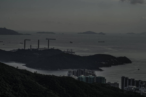 Soirée de Hong Kong à partir de Victoria Peak
 - Photo, image