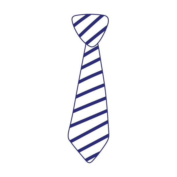 İzole edilmiş çizgili kravat vektör tasarımı - Vektör, Görsel