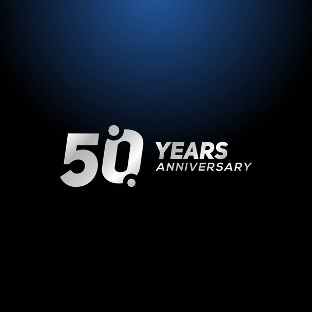 50 Años de Diseño Vector Aniversario
 - Vector, imagen