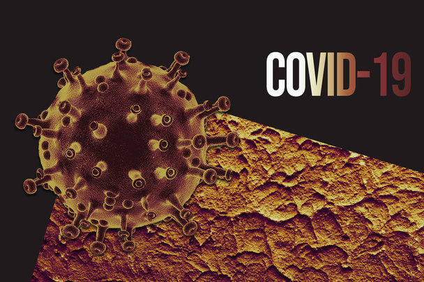 Brote de enfermedad por Coronavirus (COVID-19) y antecedentes de gripe por coronavirus. - Foto, imagen