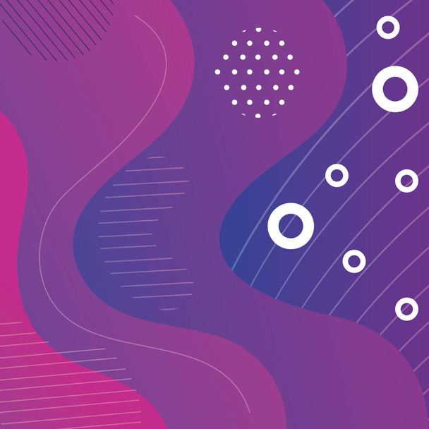 барвистий геометричний абстрактний фон з хвилями фіолетового кольору
 - Вектор, зображення