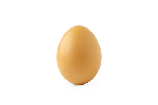 kananmuna eristetty valkoisella taustalla leikkaamalla Pat
 - Valokuva, kuva