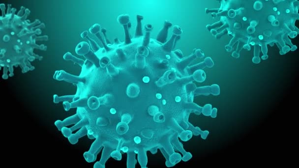 Coronavirus salgını COVID 19 virüs hücresi tıbbi geçmişi - Video, Çekim