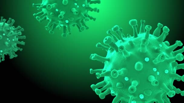 Coronavirus pandemic COVID 19 virus cell medical background - Footage, Video