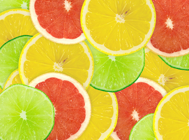 Abstract background of citrus slices - Foto, Imagem
