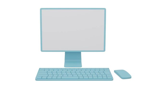 Desktop PC 3DCG ілюстрація - Фото, зображення