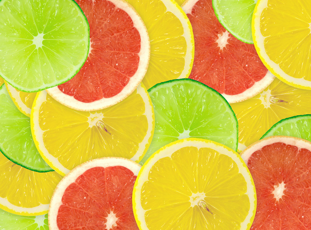 Abstract background of citrus slices - 写真・画像