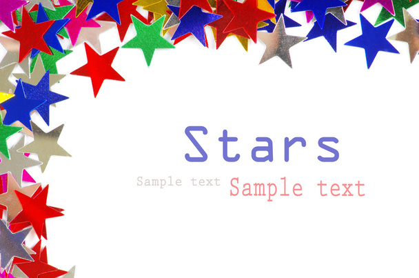 Colored stars background - 写真・画像