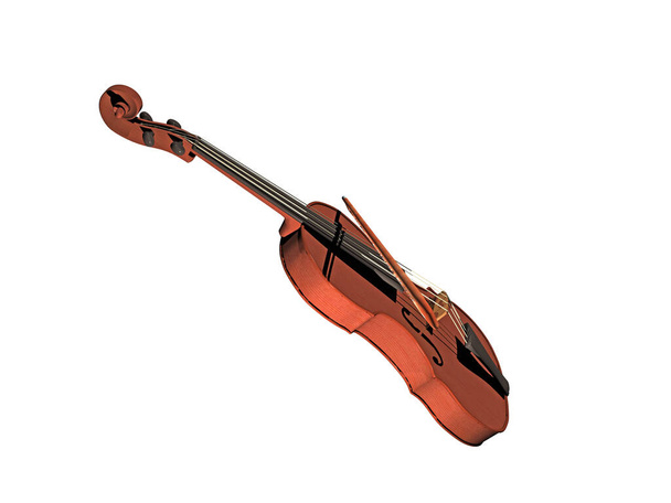 Violin with strings to make music - Photo, Image