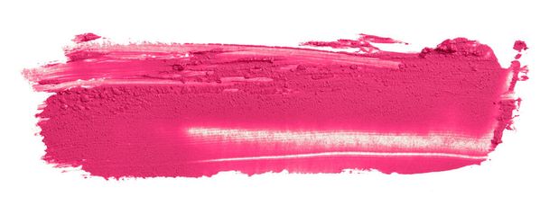 Batom rosa manchado isolado em branco
 - Foto, Imagem