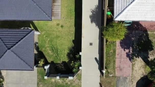 Aerial landscape view from a drone of houses in a quite suburban neighborhood in Perth western Australia.  - Footage, Video