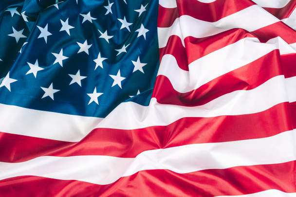 Zbliżenie amerykańskiej flagi szczegóły art - Zdjęcie, obraz