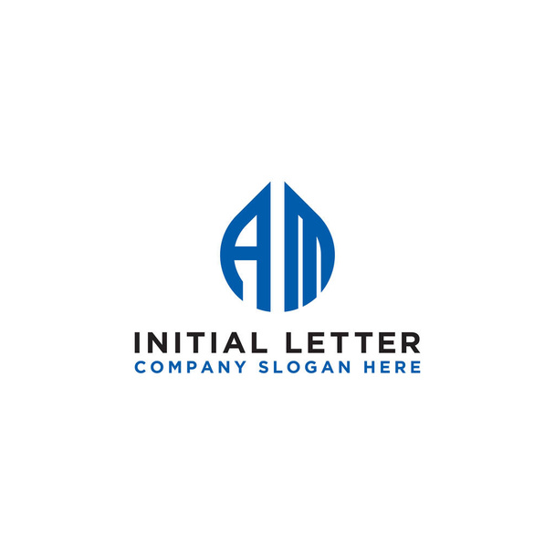 logo design ispirazione per le aziende dalle lettere iniziali dell'icona del logo AM. -Vettore
 - Vettoriali, immagini