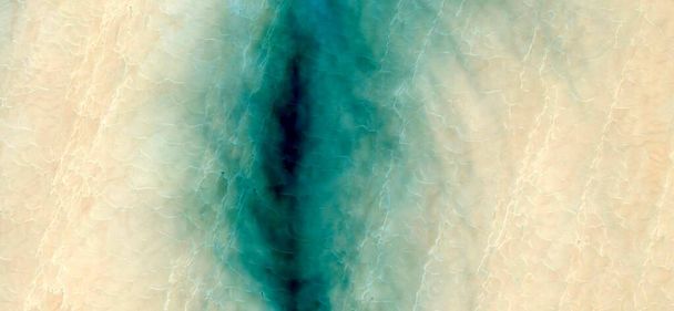 Vulva der Sahara, abstrakte Fotografie der Wüsten Afrikas aus der Luft. Luftaufnahme von Wüstenlandschaften, Genre: Abstrakter Naturalismus, vom Abstrakten zum Figurativen,  - Foto, Bild
