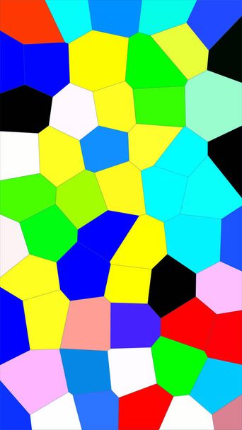 Artful cyfrowo tworzone i kolorowe tło w stylu mozaiki - Zdjęcie, obraz