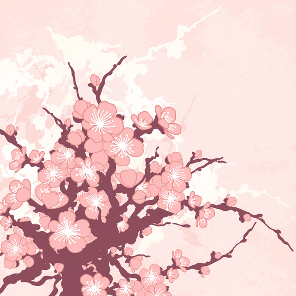 Romantic floral background - Vector, Image