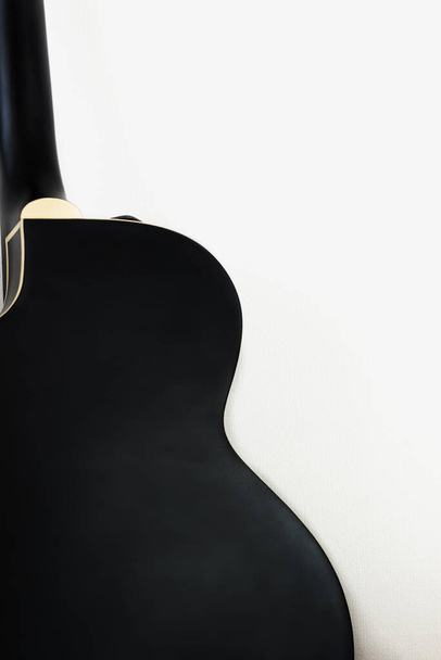 Silhouette de forme lisse guitare rock électrique noire - Photo, image