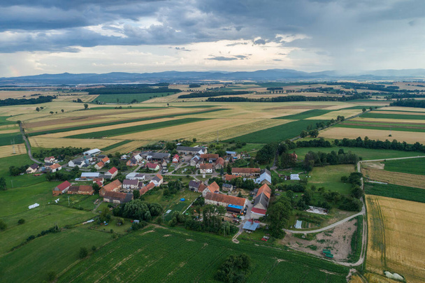 Polish village, field in Nysa county Poland - Photo, Image