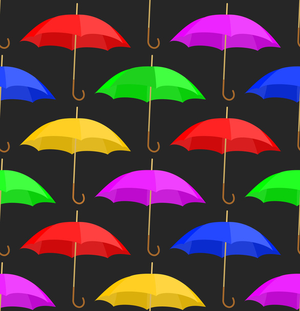 Seamless a background with umbrellas - Vector, Image