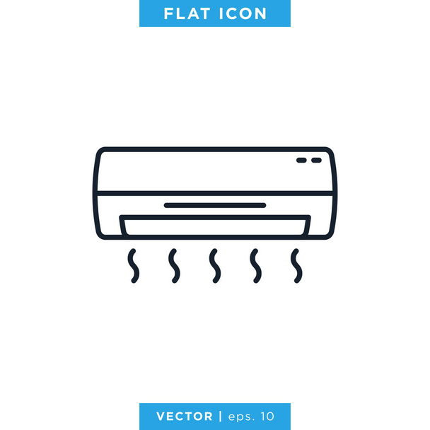 Template voor het ontwerp van de airconditioner Icon Vector. Bewerkbare vector eps 10 - Vector, afbeelding