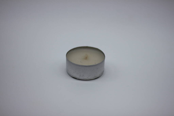 small scented candles on white background - Photo, Image