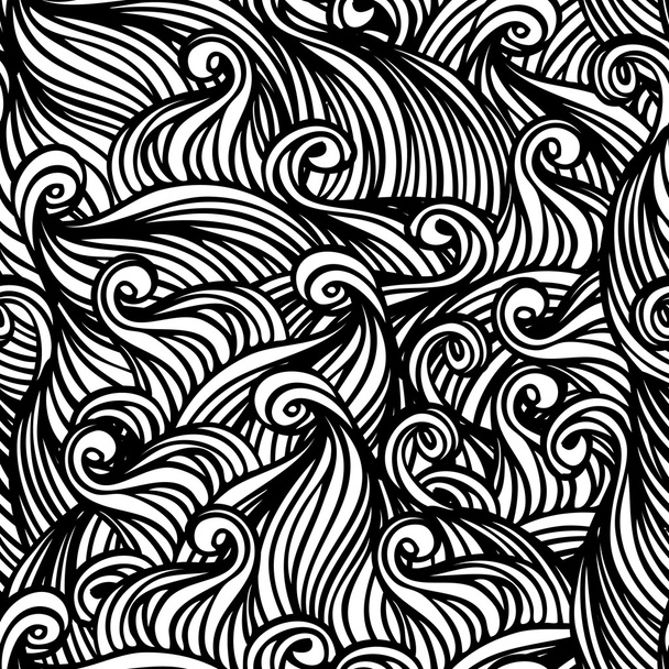 Abstraktes Schwarz-Weiß-Muster - Vektor, Bild