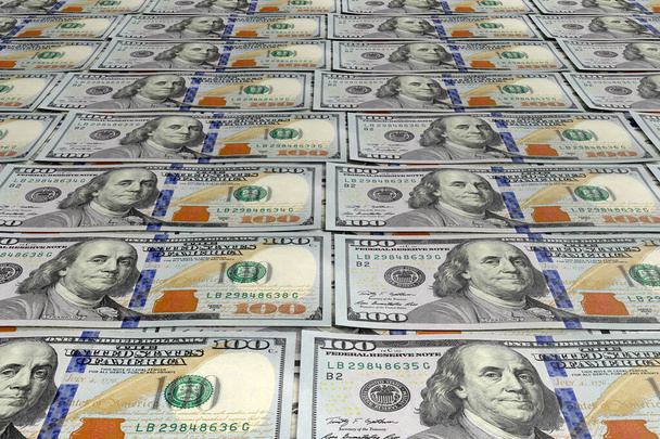Грошові банкноти. 100 доларів США - Фото, зображення