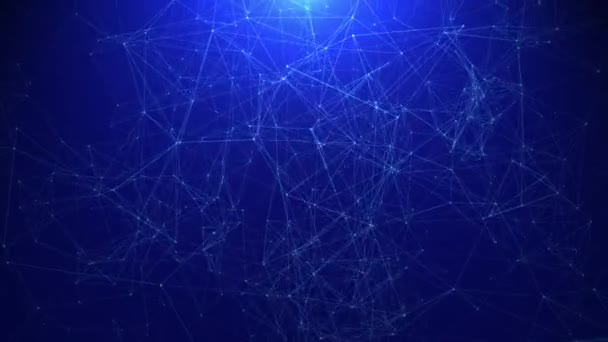 Plexus soyut ağ teknolojisi bilimi arka plan döngüsü - Video, Çekim