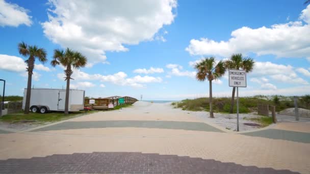  Jacksonville Beach FL USA gesloten langzame verspreiding van het Coronavirus Covid 19 - Video