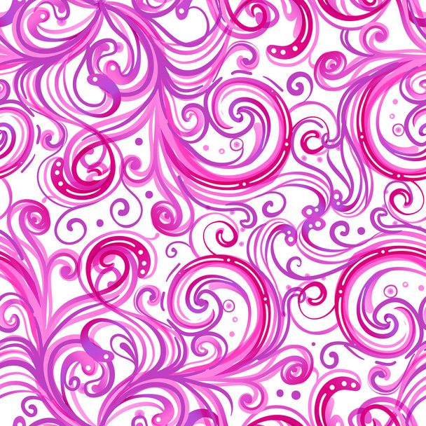 Beautiful pink swirls background. - Vector, Image