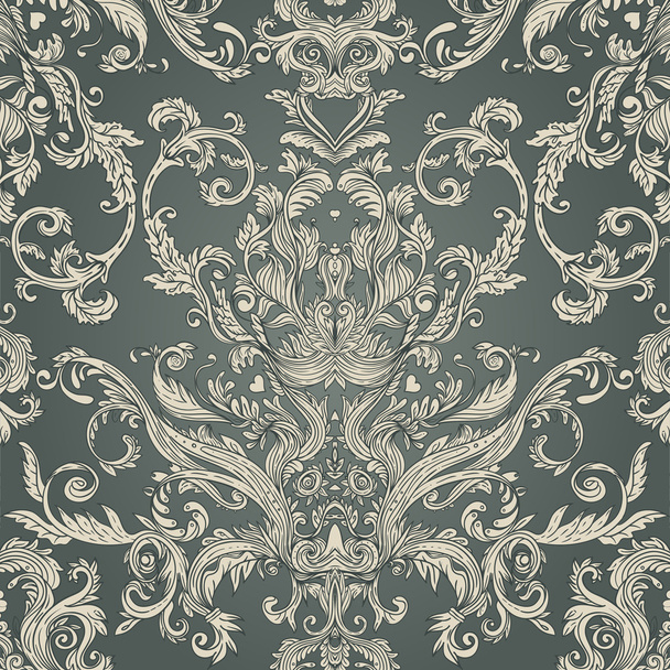 Vintage baroque pattern - Wektor, obraz