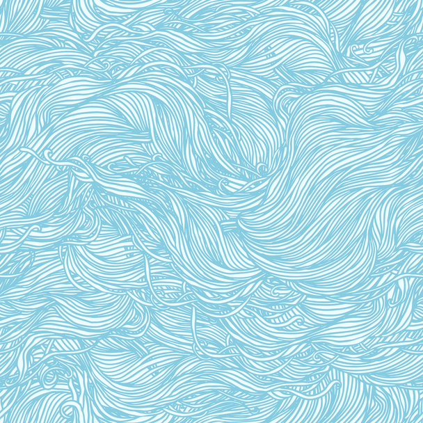 Abstract light blue hand-drawn pattern - Διάνυσμα, εικόνα