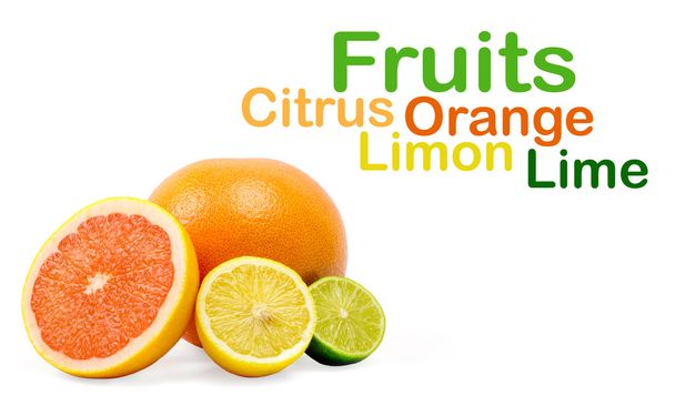 Image of a fresh lime,lemon and orange - Fotoğraf, Görsel