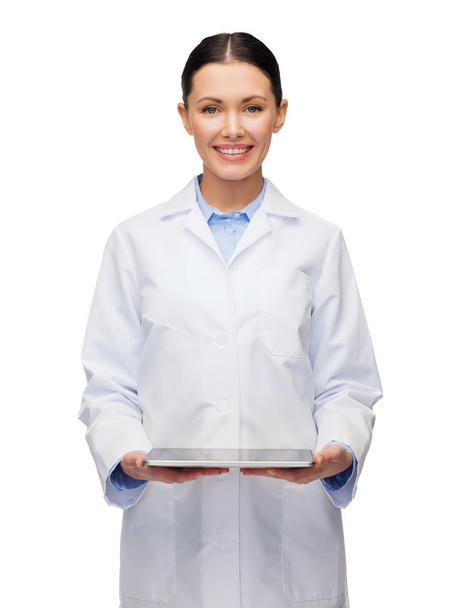 Female doctor without stethoscope and tablet pc - Foto, immagini