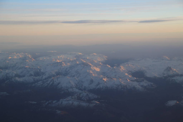 Légi felvétel repülőgépről - Fotó, kép