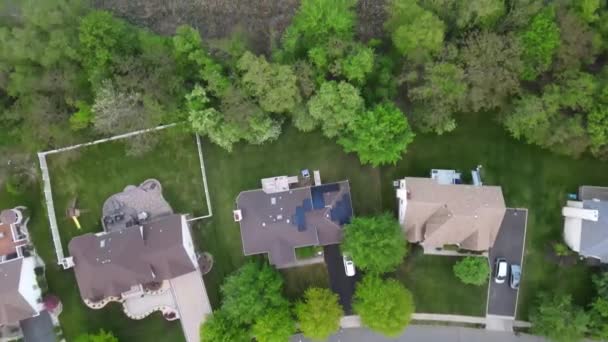 A small town from a height suburban neighborhood with houses - Footage, Video