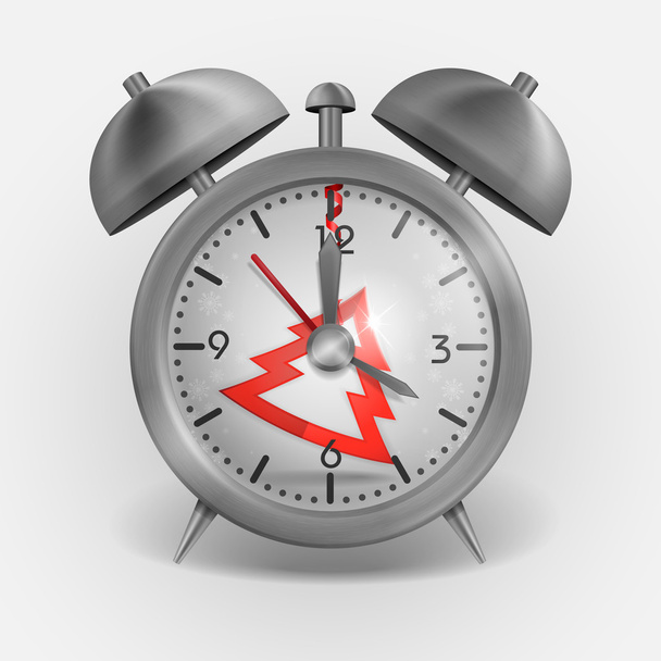 Metal Classic Style Alarm Clock - Vector, Imagen