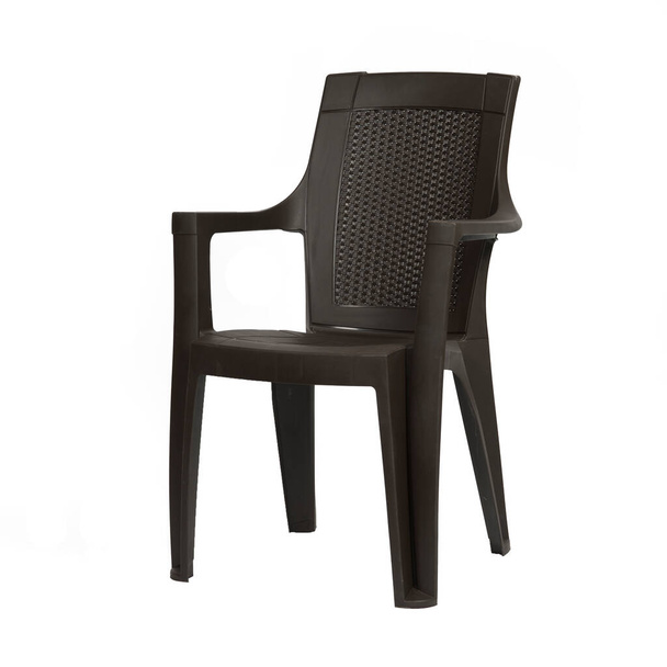 Пластиковый стул с белым фоном
 - Фото, изображение