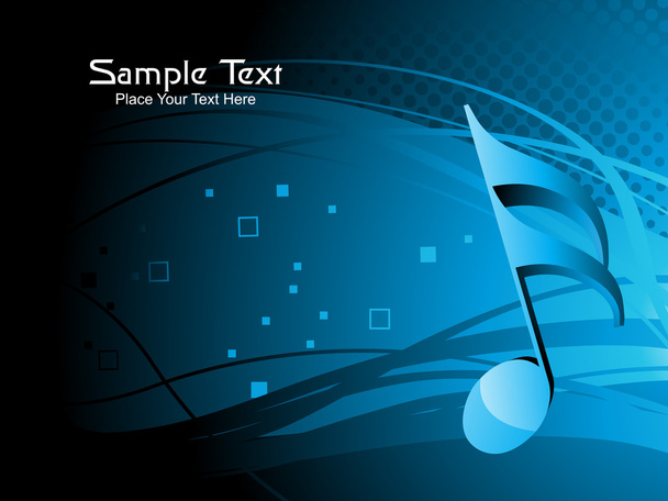 Illustration of musical background - Vector, afbeelding