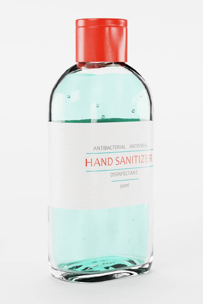 Renderização 3D realista de higienizador de mão
 - Foto, Imagem