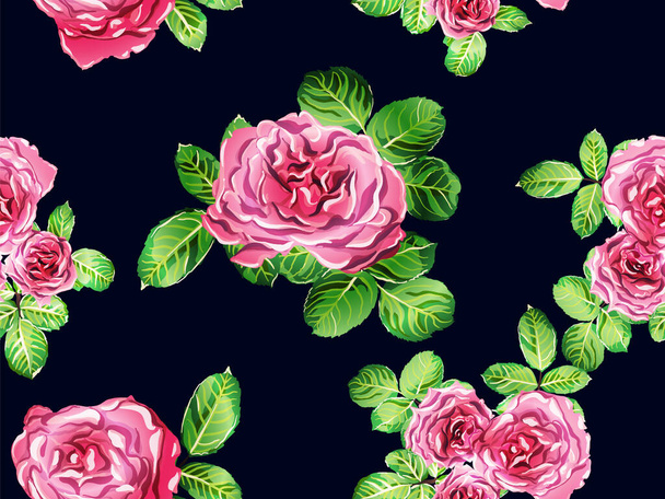 Vector Rose Background. - Wektor, obraz